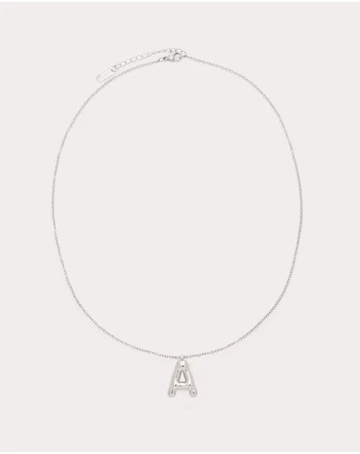 Petit Moments - Bubble Initial Necklace - All Letters