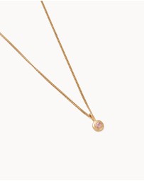 Kirstin Ash - Birthstone Necklace October Pink Tourmaline
