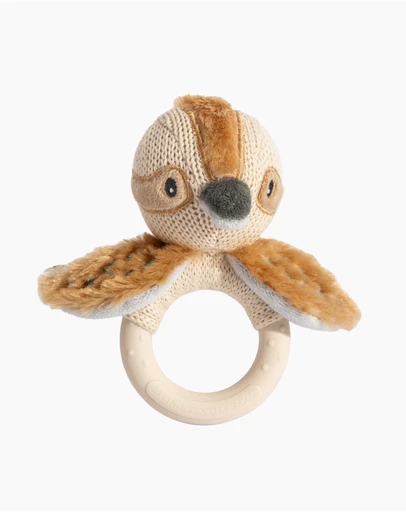 Living Textiles - Ring Rattle - Kookaburra