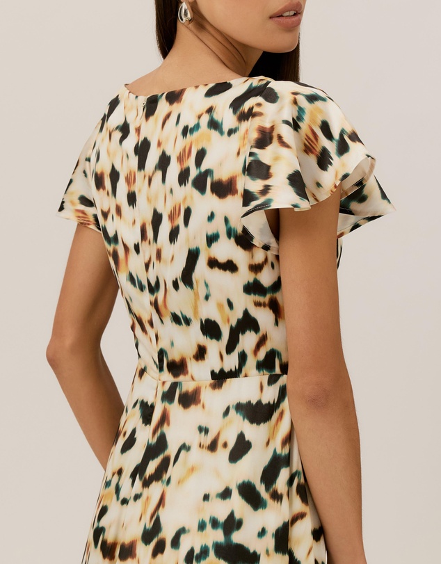 Tussah - Morgan Flutter Sleeve Midi Dress