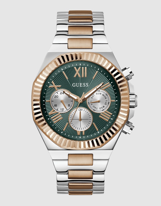 GUESS - GUESS Mens 2-Tone Multifunction Watch