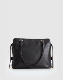 Evity - Clover Leather Work Tote Bag