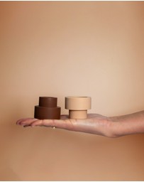 porter green - flipp sml silicone unbreakable candle holder set