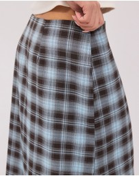 Calli - Lucy Check Asym Midi Skirt