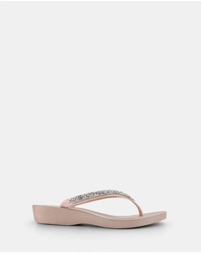 Holster - Honolulu Wedge Sandals - Champagne - Womens