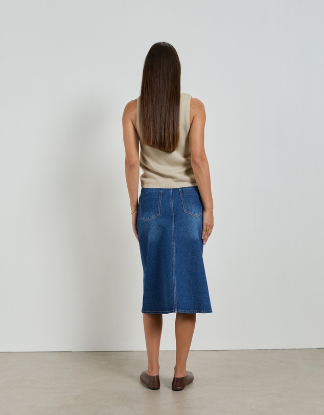 DRICOPER DENIM - Sage Denim Skirt