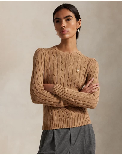 Polo Ralph Lauren - Cable-Knit Cotton Crewneck Sweater