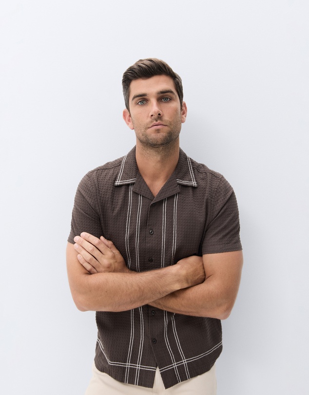 UNISON - Embroidered Bowler Regular Fit Shirt