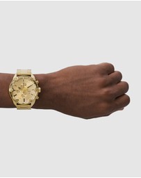 Diesel - Spiked Gold-Tone Chronograph Watch
