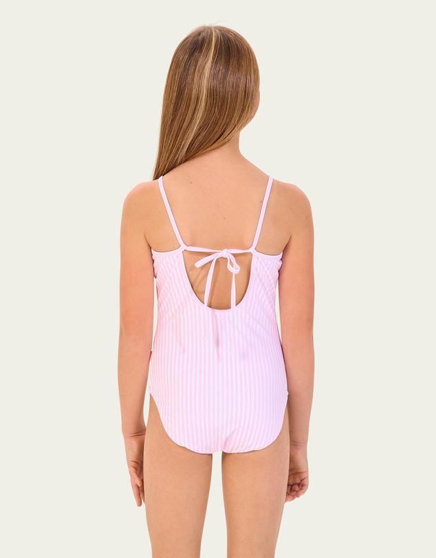 Seafolly - Texture Stripe Bead One Piece - Kids-Teens