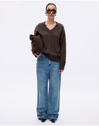 Minima Esenciales - Lorin Wool Cashmere V Neck