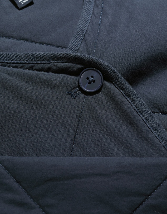 Seasalt - Seasalt Cornwall Navy Swift Barn Organic Cotton Quilted Jacket
