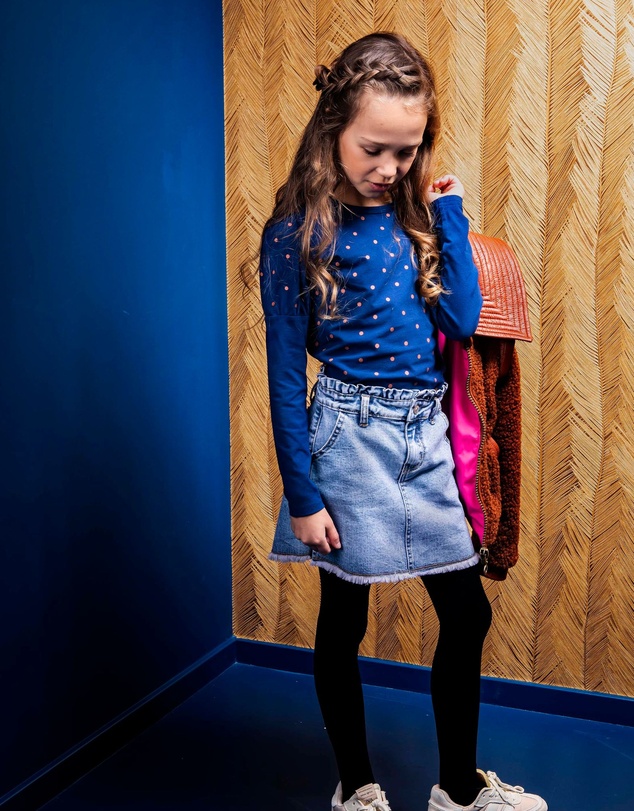B.Nosy - Long Sleeve Polka Dot Top - Kids-Teens