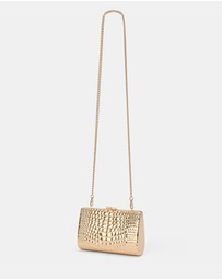 Forever New - Mariam Metal Texture Clutch