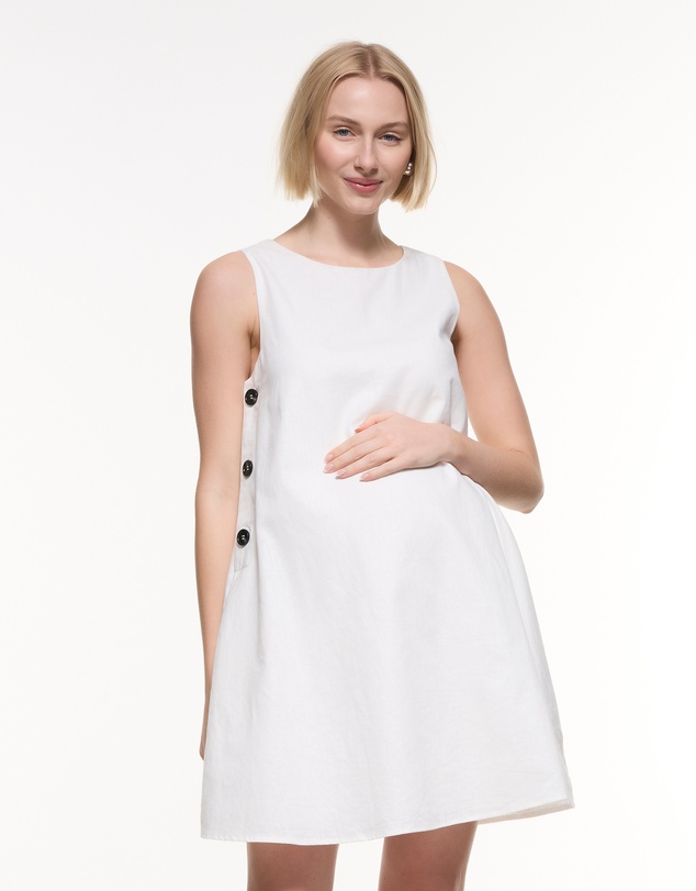 Soon Maternity - Maeve Linen Feeding Dress