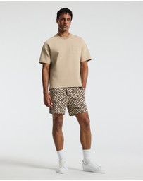 Calibre - Embossed Logo Short Sleeve Sweat Top Dune