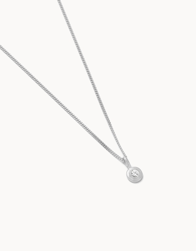 Kirstin Ash - Birthstone Necklace April White Topaz