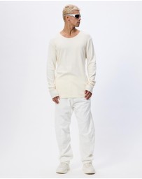 Surrounded By Ghosts - The Gypsum Slim Rib Knit Long Sleeve T-Shirt