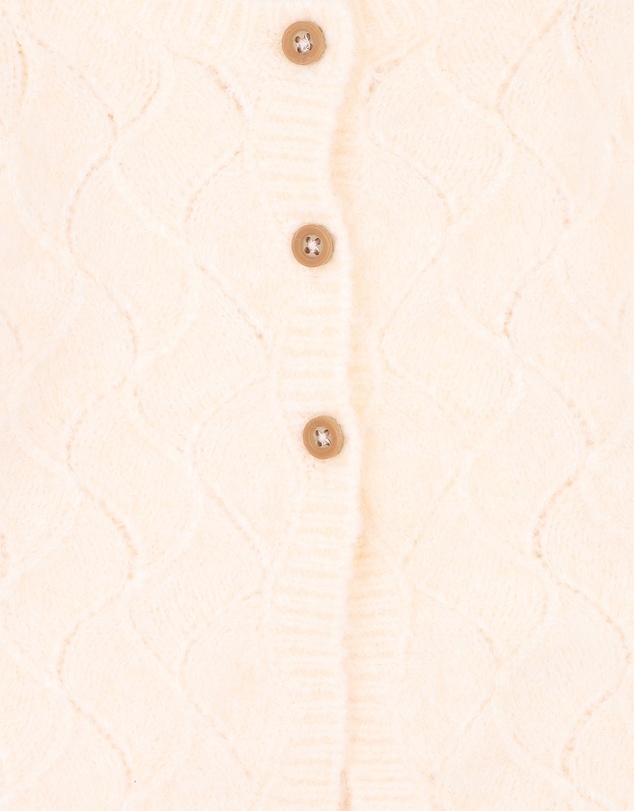 Bebe by Minihaha - Girls Cream Knitted Cardigan 3-7 Yrs