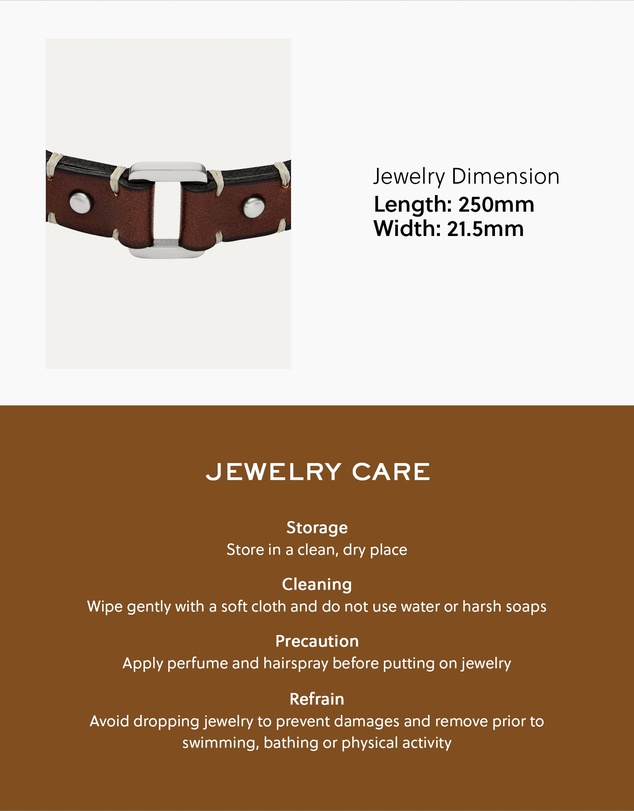 Fossil - Machine Brown Bracelet
