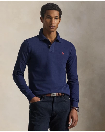 Polo Ralph Lauren - Slim Fit Mesh LS Polo
