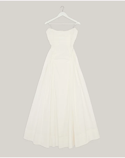 Revibe - Repaired Shona Joy Morton Strapless Panelled Maxi Dress - AU 10