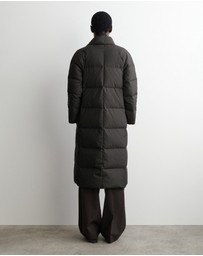COS - Shawl-Collar Quilted Down Long Coat
