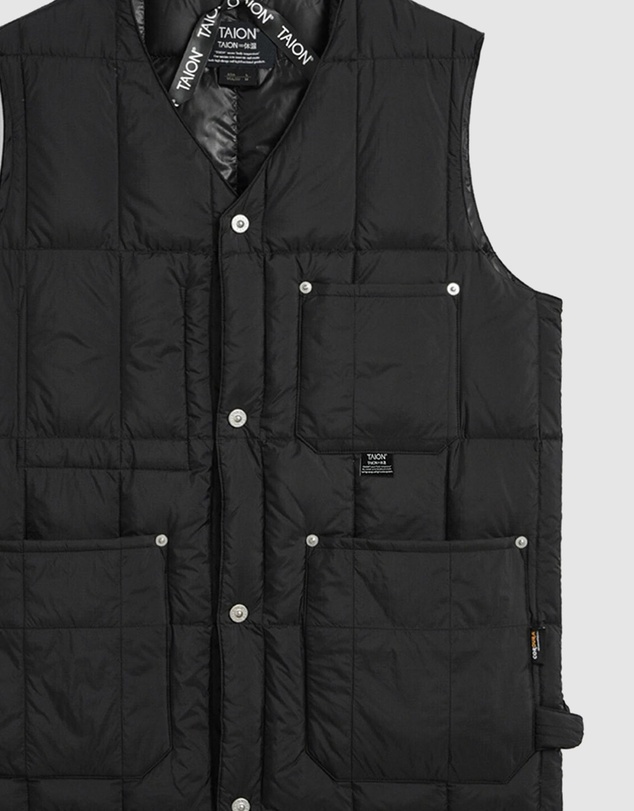 TAION - Work V-Neck Button Down Vest