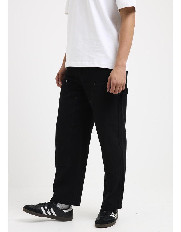 Black Noise White Rain - Cursive Carpenter Pants