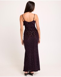 Alice In The Eve - Devon Burn Out Slip Maxi Dress