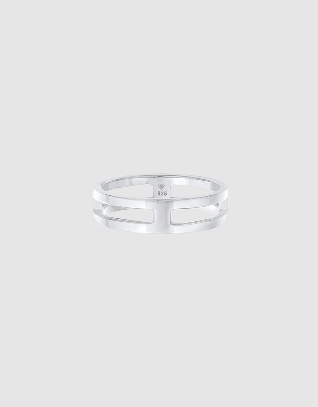 Kuzzoi - ICONIC EXCLUSIVE - Polished Band Ring in 925 Sterling Silver