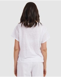 CAMIXA - Francy Linen Jersey T-Shirt Top