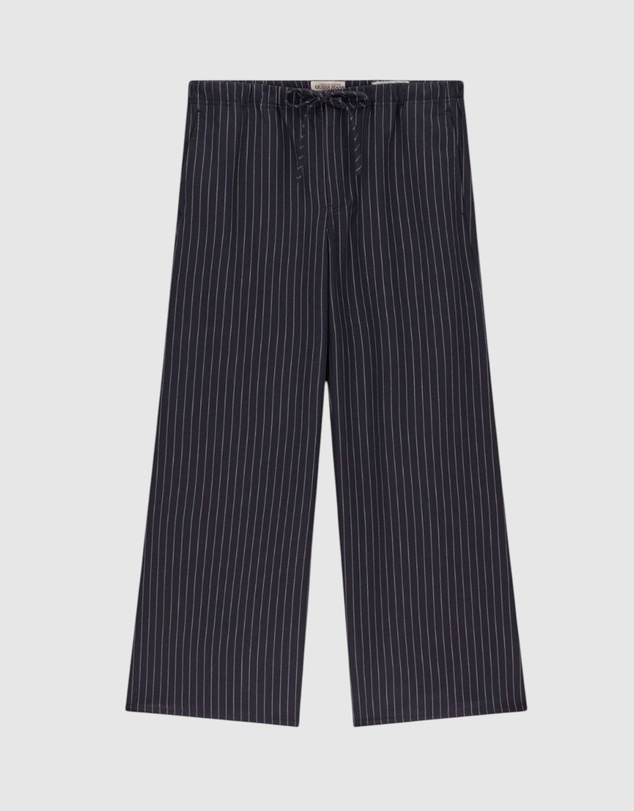 GUESS Jeans - GUESS JEANS Mid-Rise Pinstripe Wide Leg Pants