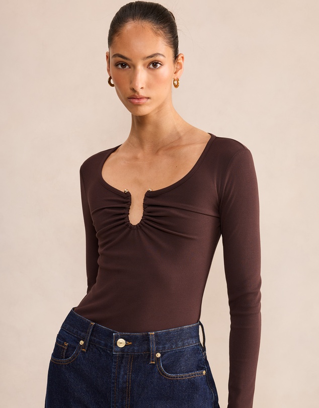 Forever New - Audrey Hardware Long Sleeves Top