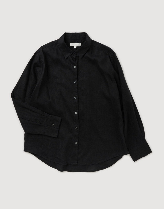 Revibe - Repaired Assembly Label Linen Long Sleeve Shirt