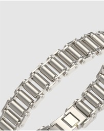GUESS - Silver-Tone Bicycle Chain Bracelet