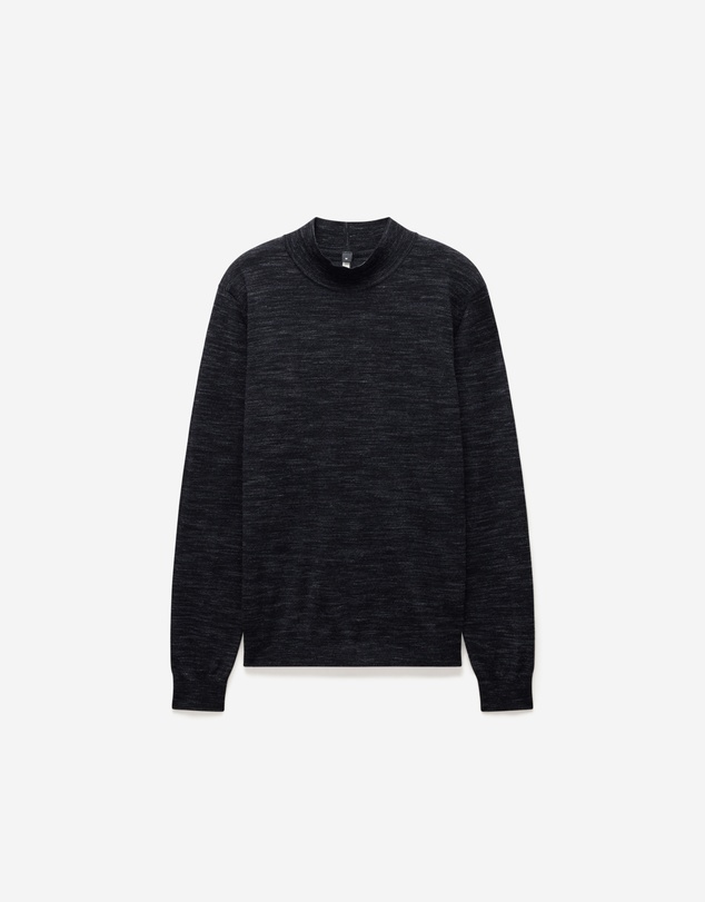 Calibre - Mock Neck Merino Wool Sweater Charcoal