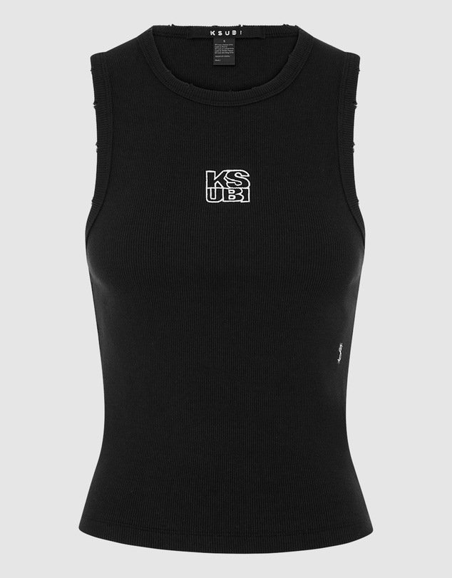 Ksubi - STACKED SYNDICATE TANK XTRA BLACK