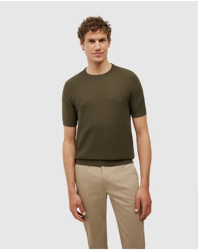 Politix - Frank Textured Short Sleeve Knit