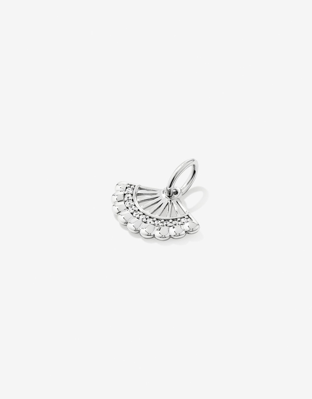 Michael Hill - Fan Pendant with Cubic Zirconia in Sterling Silver