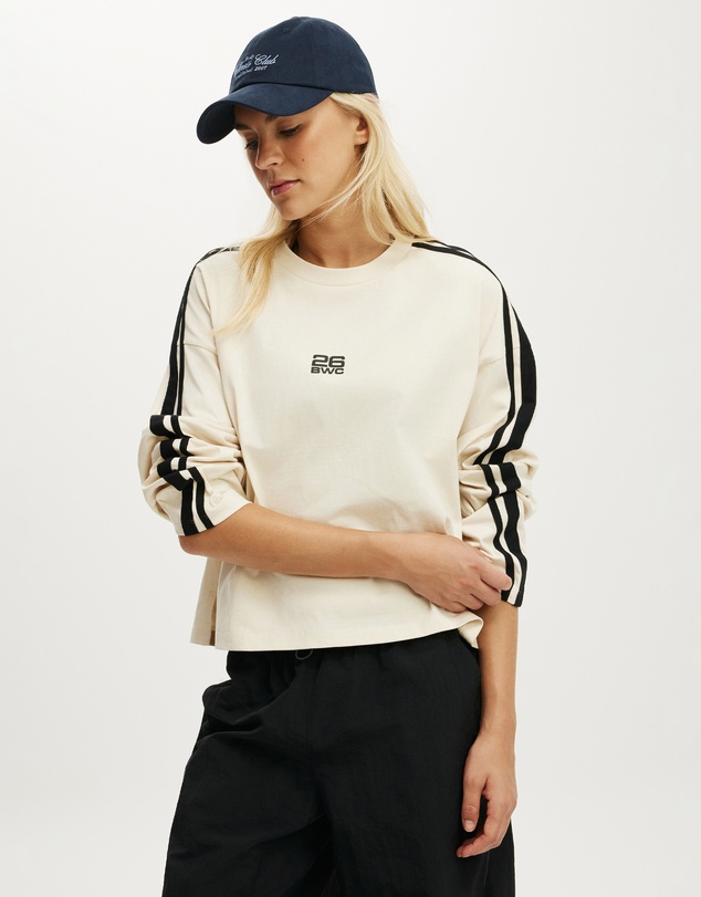 Cotton On Body Active - Long Sleeve Graphic Crew Tee
