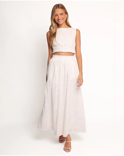 Petal & Pup - Kimora Maxi Skirt - White