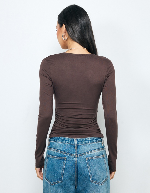 AERE - Heidi V Neck Top