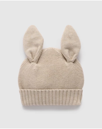 Purebaby - Knitted Bunny Hat -Kids-Babies