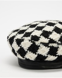 Mossée - Millie Houndstooth Artist Hat