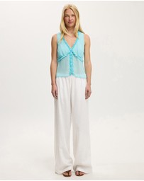 Cotton On - Chiffon Ruffle Cami