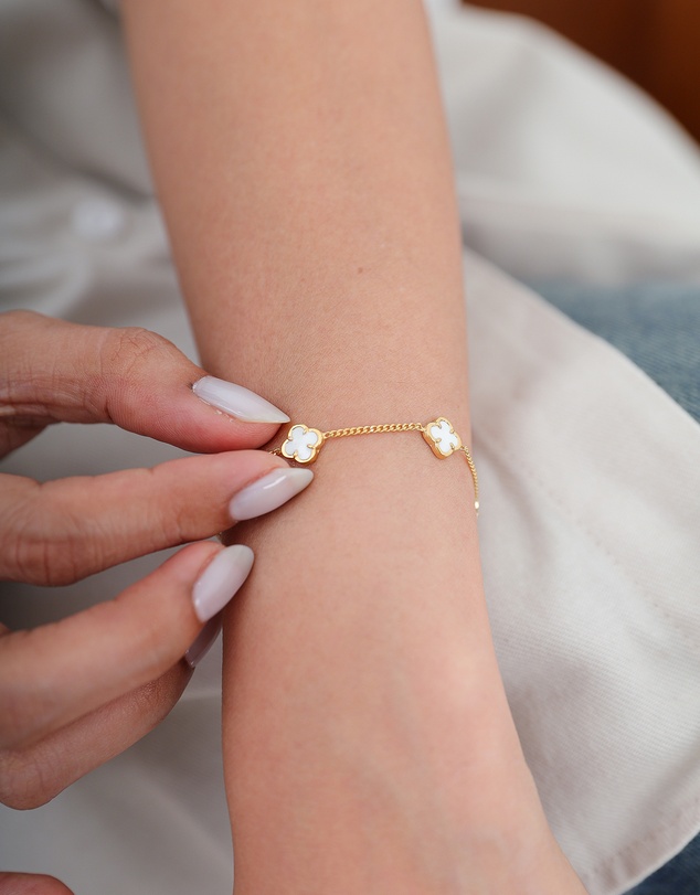 Elli Jewelry - Lucky Charm Bracelet in Gold-Plated 925 Silver