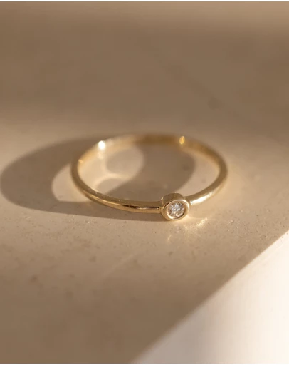 Luna Rae - Solid Gold - Diamond Sky Ring