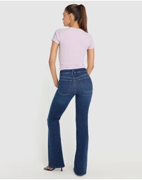 Good American - Compression Good Legs Flare Jeans