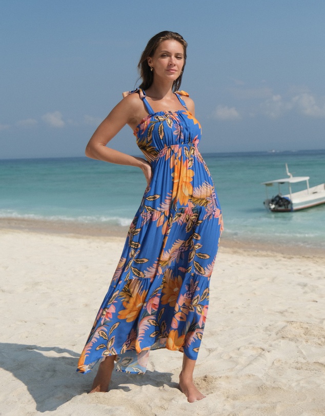 Nip Tuck Swim - Blue Mango Tango Casuarina Dress